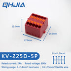 Fast Wiring Mini Rail-Type Quick Junction Box | 1-In-Multi-Out Plug-in Terminal Wire Connector for Easy Electrical Connection