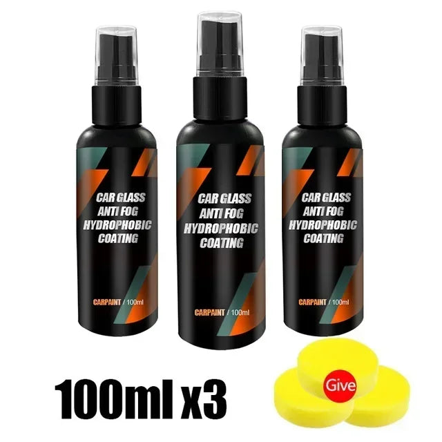 100ml Anti-Rain for Car Glass Water Repellent Spray Windshield Mask Hydrophobic Anti-fogging Agent Protection Coating Auto Clean