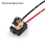 1 Set 2 Pin High Temp Resistant Pure Copper Wiring Harness Electrical Connectors Large Bulb Fog Light Plug for Car Modification