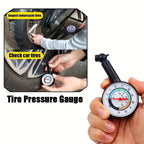 Car Tire Pressure Gauge Auto Tire Inflation Pressure Gauge High Precision Meter Detector Portable Mini Air Pressure Gauge