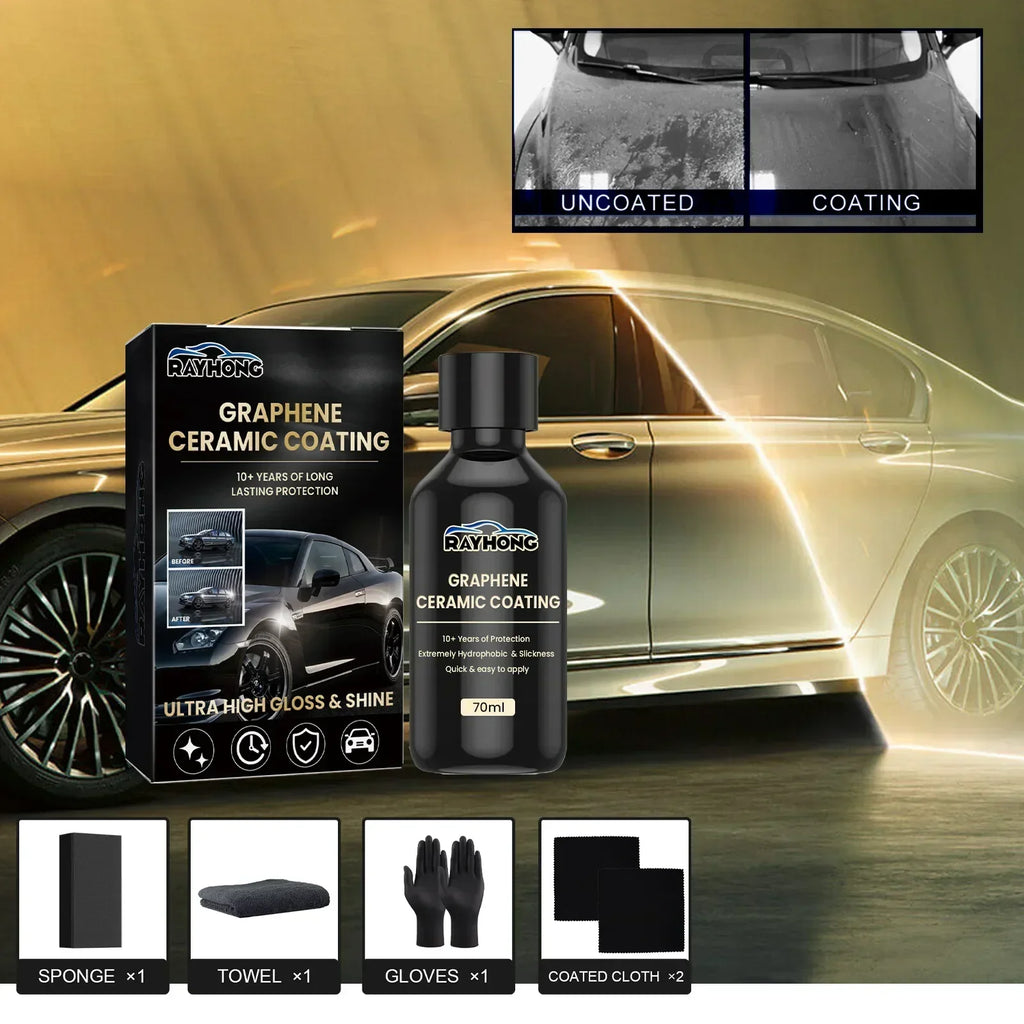 Nano Ceramic Coating Graphene Advanced Technology Super Hydrophobic Maintenance Liquid UV Glow Hydrophobic Paint Protection Amag