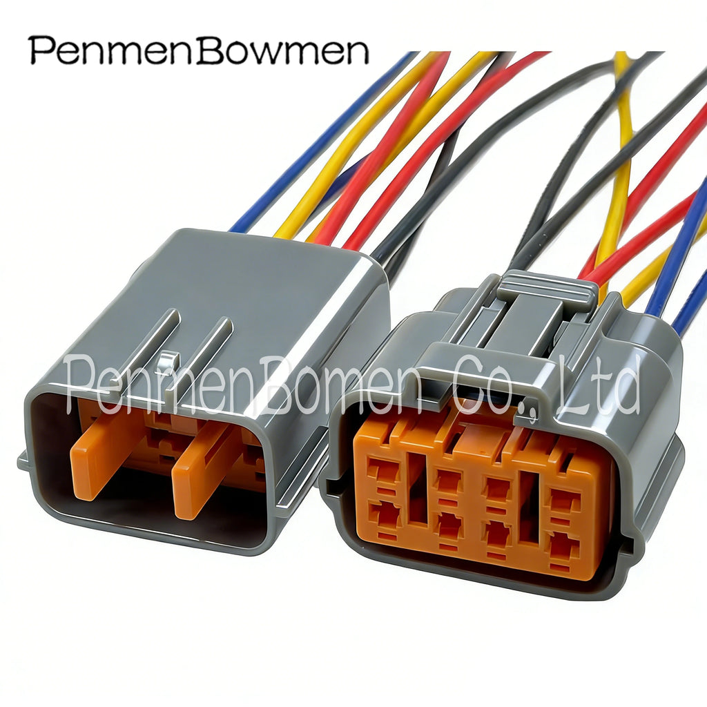 1 Set 8 Pin Auto Electrical Cable Connector Waterproof Female Male Wire Harness Plug 6195-0054 6195-0051 For Mazda Nissan Toyota