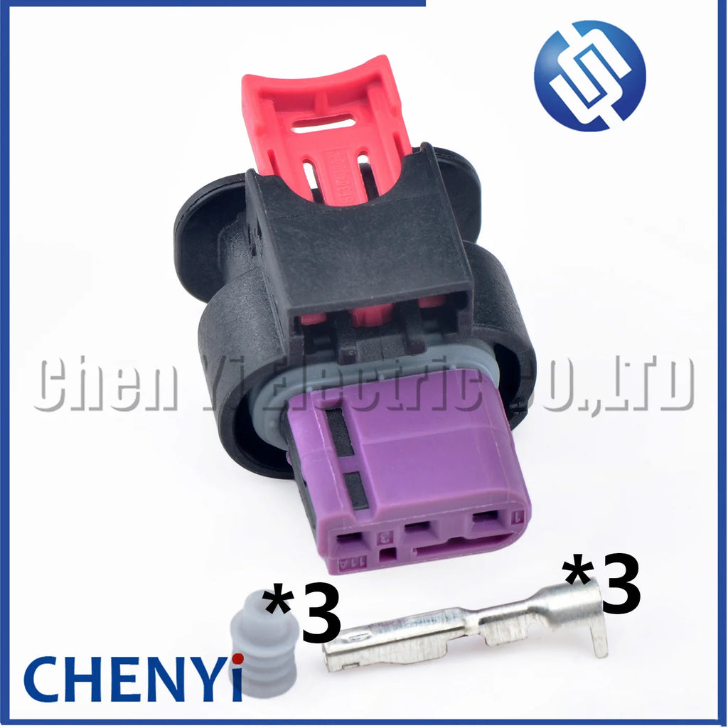 3 Pin Auto waterproof connector Car reversing radar Parking Sensor harness plug 35126369 35126370 35320846 35126372