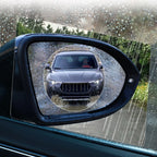 6/2 Pieces Car Rearview Mirror Sticker Rain-proof Waterproof Anti-fog Film Round square Universal Motocycle Anti-reflective Film