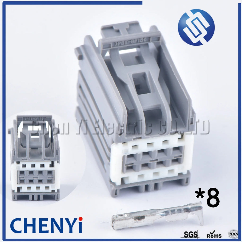 8 Pin Automobile Cable Connector 7283-9029-40 Car Unsealed Wire plug Socket 7283-9029 64322-1019 34729-0081 7283-9029-40