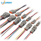 DTM04-2P automotive connector male and female for heavy-duty truck Dechi wiring harness waterproof plug DTM06-2S with wire