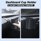 For Tesla Model Y Juniper/3/3+ Highland 2025 Water Cup Holder Beverage Rack Limiter Instrument Table Cup Support Car Tools Amagi