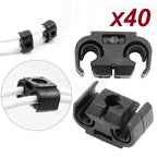 Car Double Brake Line Clip Brake Line Holder 4.75mm For Skoda A4/S4/A6 Car Brake Line Hose Clips Double Cable Holder Clip