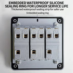 IP66 Outdoor Wall Switch 16A Weatherproof Push Button - 1/2/3 Gang Electrical for Garden/Patio/Exterior Use
