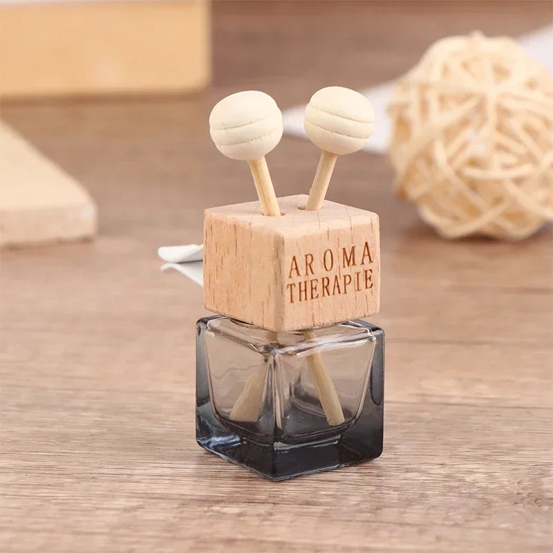 Car Fragrance Empty Glass Bottle Clip Cute Car Air Freshener Bottle Perfume Clip Air Vent Outlet Auto Accessories Amagi