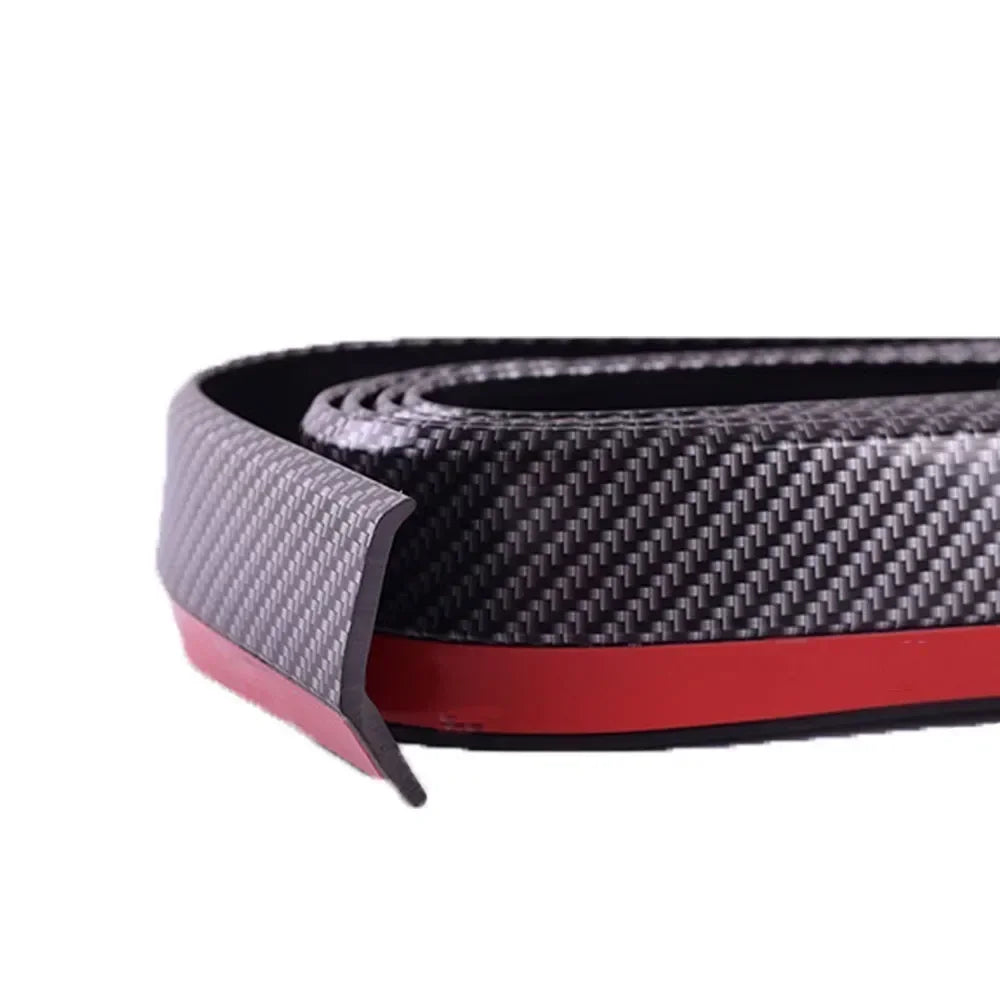Car Front Bumper Protection Tool Carbon Fiber Strong Adhesive Rubber Universal Front Edge Anti-scratch Protector Amagi