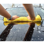 Car Wash Towels Cleaning Cloth Absorbent Dry Cloth General Purpose Microfiber Towel Thickened Yellow 30/40/60cm Amagi