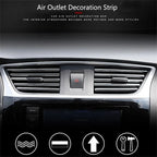 10Pcs Car Interior Air Conditioner Outlet Decoration Stripes  Car Air Conditioning Outlet U Style Decoration Strip Accessories