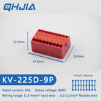 Fast Wiring Mini Rail-Type Quick Junction Box | 1-In-Multi-Out Plug-in Terminal Wire Connector for Easy Electrical Connection
