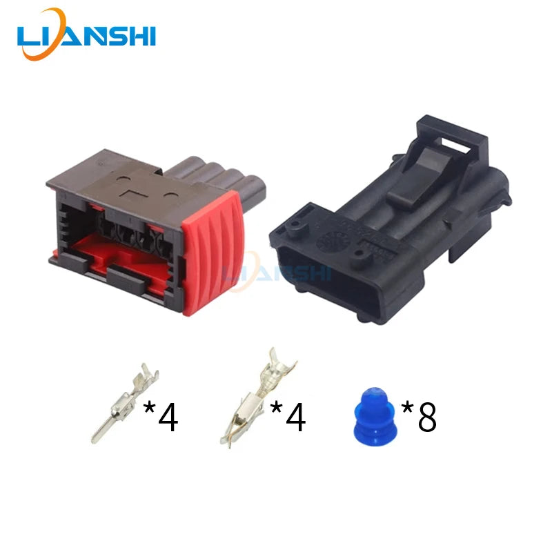 1-965261-1 is suitable for automotive plug-in wiring harness connectors, 4-hole wiring harness plugs, DJ7043K-3.5-11/21