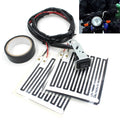 12V Motorcycle Heated Hand Grips Pads With Switch Control  Rubber ABS Motorcycle Heated Hand Grips Handlebar Heater Warmer Kit