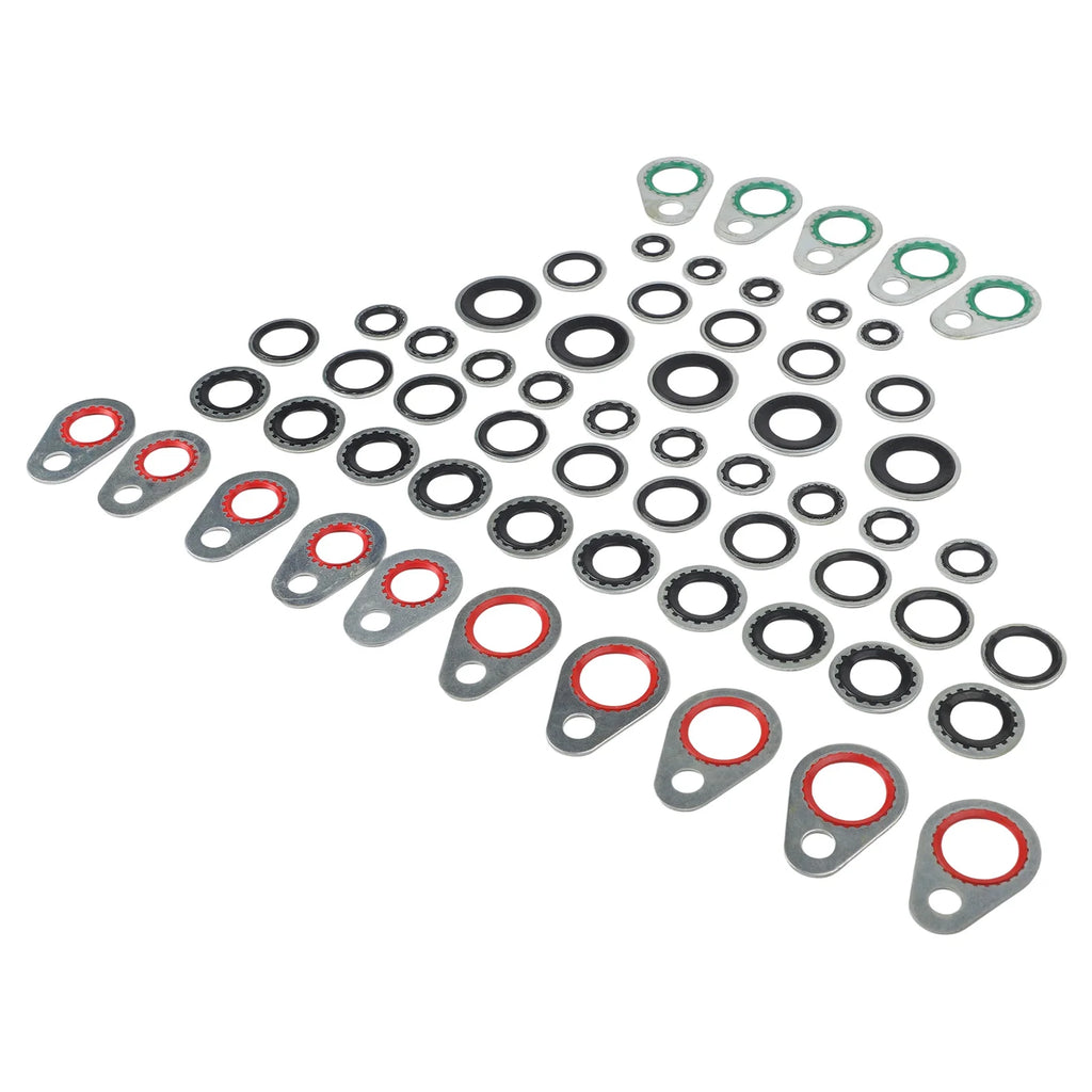 60 PCS  Car Air Conditioning  Compressor Interface Gasket  Sealing Washer Tools Seal Washers  Gaskets Car Accessorie