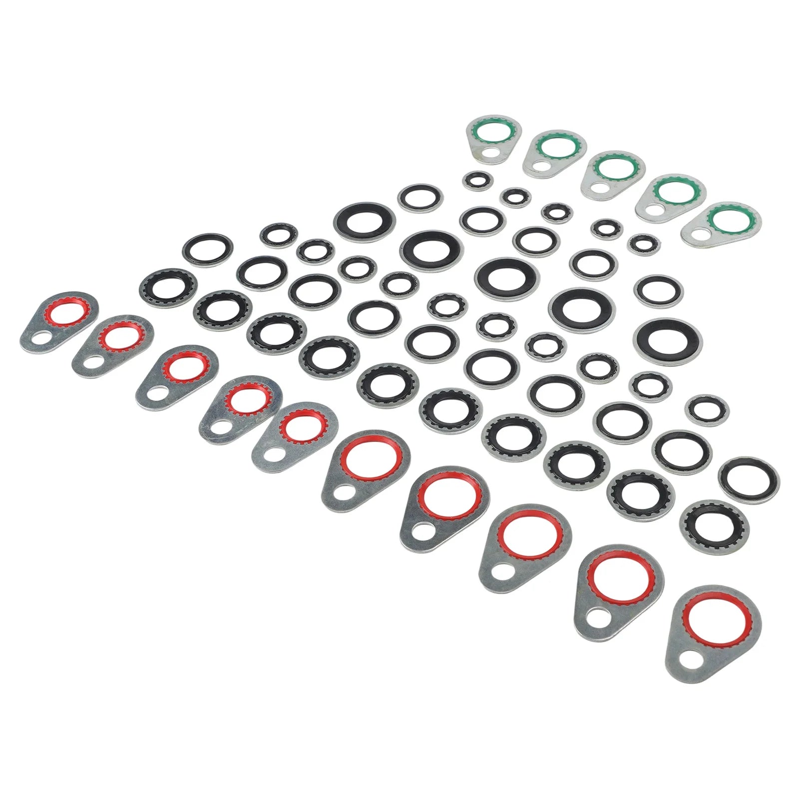 60 PCS  Car Air Conditioning  Compressor Interface Gasket  Sealing Washer Tools Seal Washers  Gaskets Car Accessorie