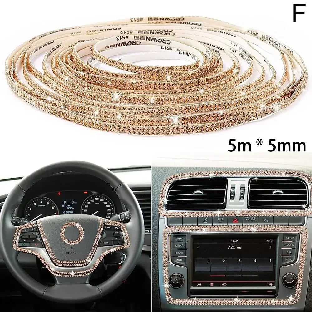 Car Decorative Stickers Auto Crystal Artificial Diamond Girls Car Decoration Accessories Auto Interior Cover  Waterproof amagi