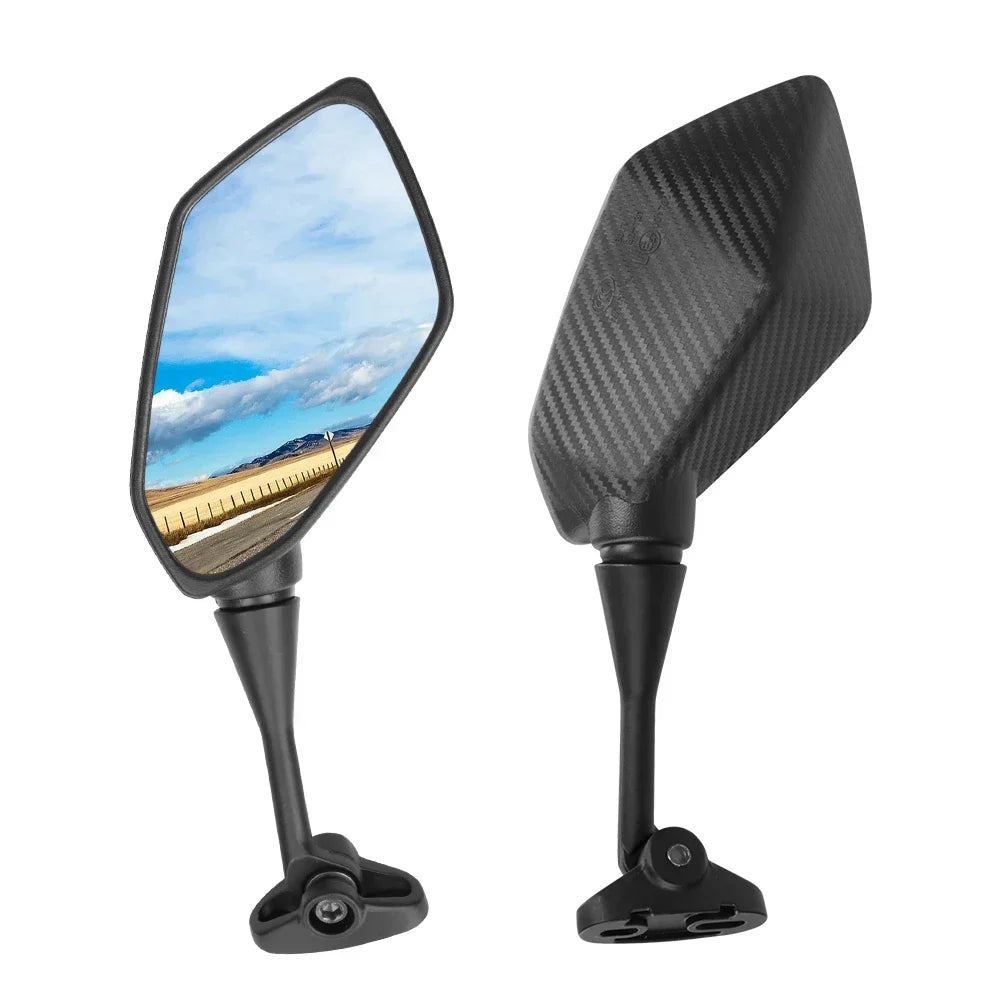 360° Rotating Wide Angle Bicycle Mirror Impact Resistant with Extra Large View Surface Seamless Handlebar Mount Bike amagi