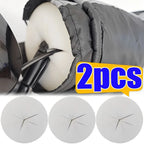 2pcs Motorcycle Wavy Windproof Face Grips 360-degree No Dead Angle Block Cold Air Thickened High-density Windproof Grips Gloves