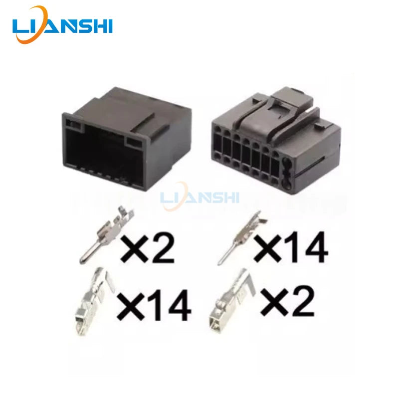 51128-1601 is suitable for Honda CRV Old Civic Android navigation 16-hole wiring harness plug DJ7161-1-1.6-11/21