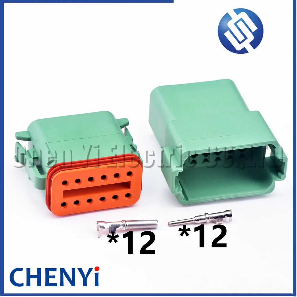 12 Pin Waterproof Connector Plug DT06-12S DT04-12P DT06-12SB DT04-12PB DT06-12SC DT04-12PC DT06-12SD DT04-12PD with Pins