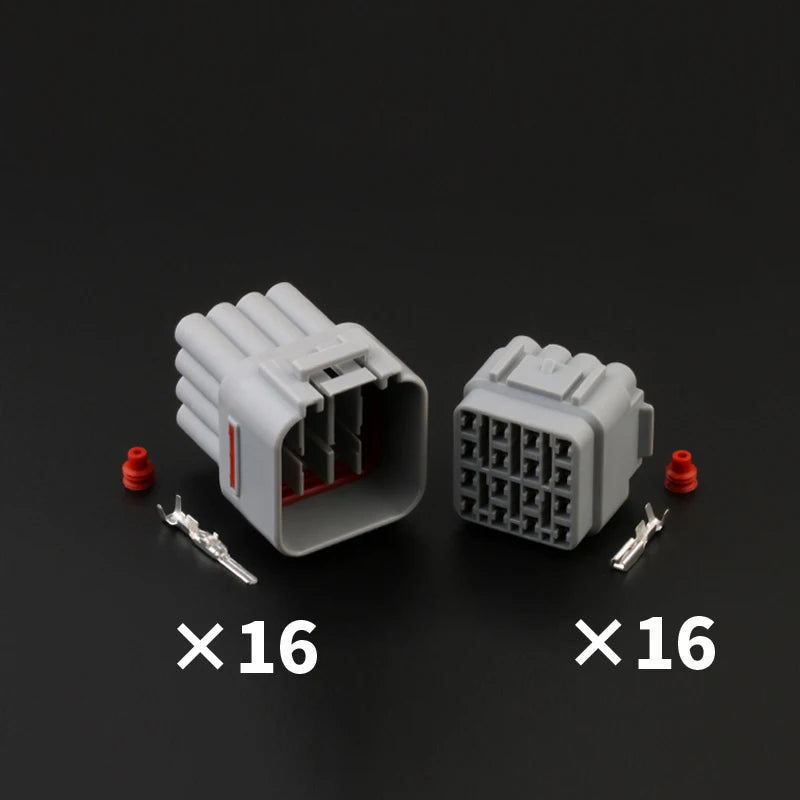6181-6457/6188-0353 is suitable for waterproof 16-wire pair female automotive waterproof connectors