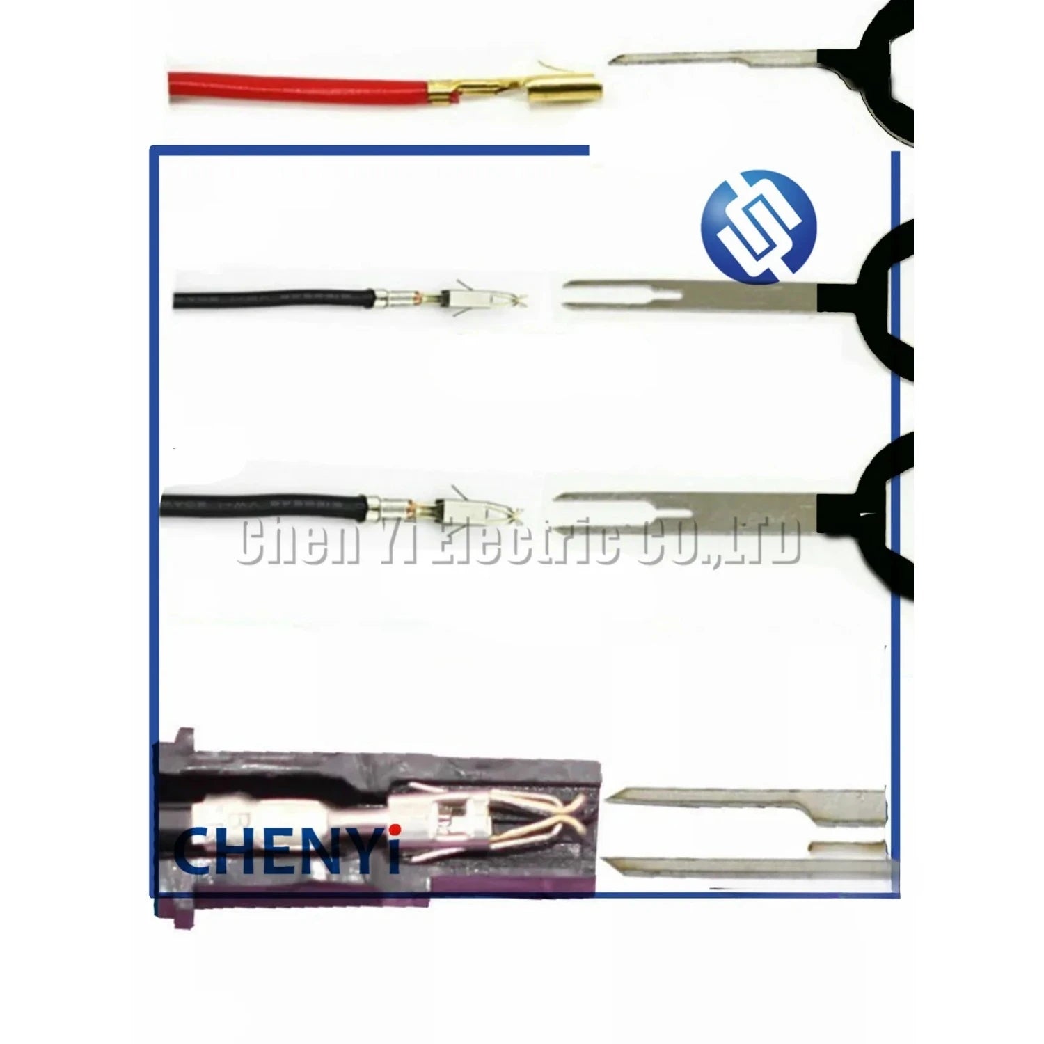 3pcs Car plug terminal removal tool set terminal Pin retractor pick needle harness terminal Needle ejector tool terminal ejector
