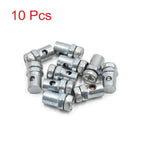 10/2pcs Metal Throttle Cable Clips Silver Motorcycle Bike E-Bike Flameout Adjustment Fixator Wire Rope Fixing Buckle Screws Amag