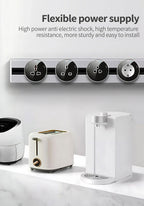 Power Track Home Appliances Universal Socket Electric Plug Adapter With USB,Wall Mount Power Strip with Removable Outlet Adapter