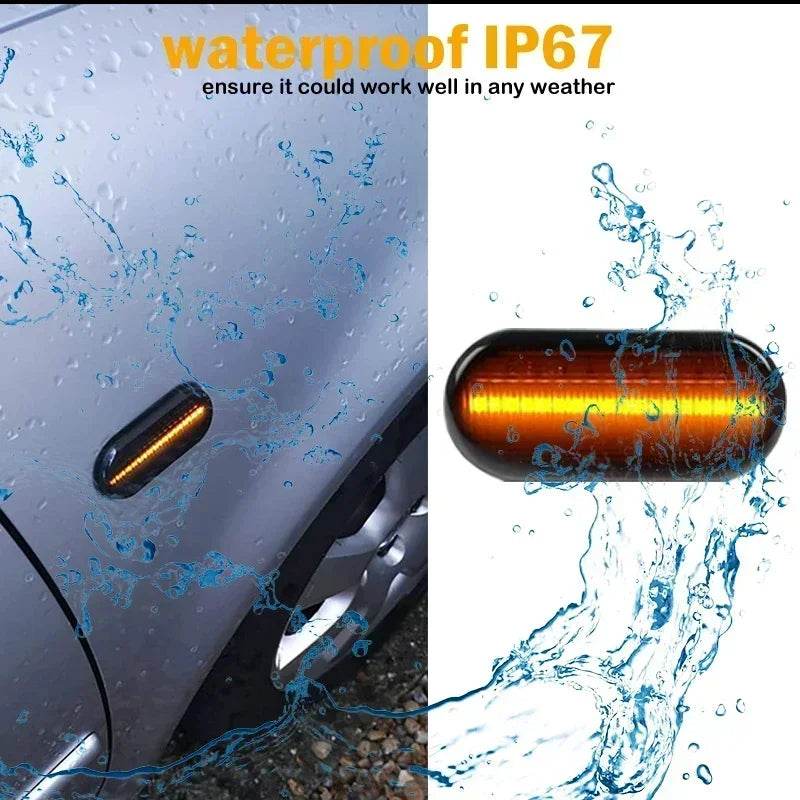 Dynamic Car LED Side Marker Turn Signal Light Indicator For Skoda Octavia A5 1996-2010 For VW Golf 3 4 Passat 3BG Polo 6N 6N2 9N