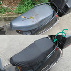 Motorcycle Seat Cover Elastic PU Leather Scooter Waterproof Dust Protector Sun Cover Universal Motorcycle Seat Protector Amagi