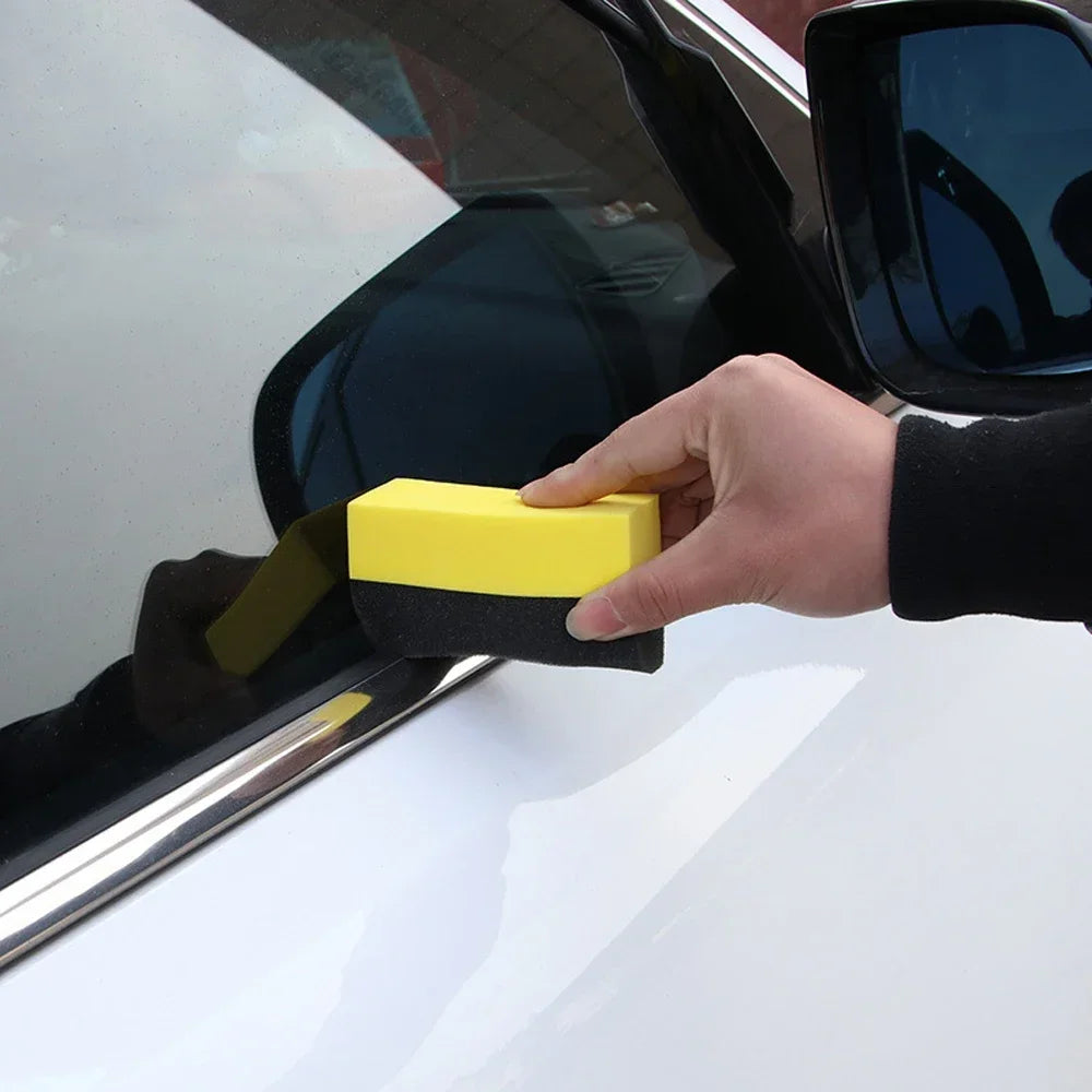 Car Wash Microfiber Towel Cleaning Sponge Brush Set for Wheel Wipe Water Suction Sponge Pad Polishing Tyre Brushes Tools Amagi