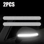 6/2pcs Car Reflective Safety Strip Stickers Car Rearview Mirror Reflective Sticker Reflective Warning Safety Tape Accessories