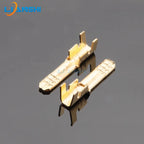 100pcs of 2.8 double-layer connectors, double-layer 0.8mm thick terminal blocks, 110 male connectors made of brass