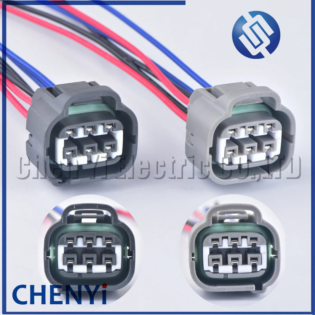6 Pin waterproof headlamp plug Accelerator Throttle Pedal Connector 7282-7064-40 7283-7064-40 90980-10988 90980-11034 for Toyota