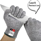 Level 5 Anti-Cut Gloves Safety Cut Proof Stab Resistant Wire Stainless Steel Wire Metal Mesh Butcher Cut-Resistant Safety Amagi