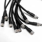 2m M8 Sensor Connector Cable, Straight & Right Angle Options, Male/Female, 3/4/5/6/8 Pin, Waterproof Molded Plug for Industry