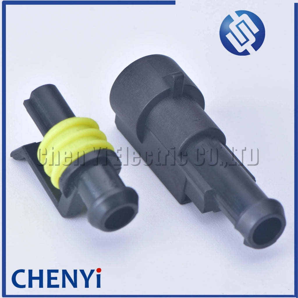 5 Sets 1 pin Sealed Electrical Wire automotive Connector Male or Female car Waterproof Plug kit 282079-1 282103-1