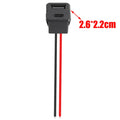 5/1pcs Double Layer Usb Female Base Type-C Socket and Female Usb Lamp Charging Socket Power Socket with Cable 2A Connector