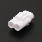 2 PIN AC Assembly White Car 2mm Male Female Waterproof Connector Automobile Foglight Electric Wiring Socket