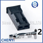 5 Set 2 Pin connector 2.54mm Female or Male Black Wire harness LED plug with Pin For SYP SYR