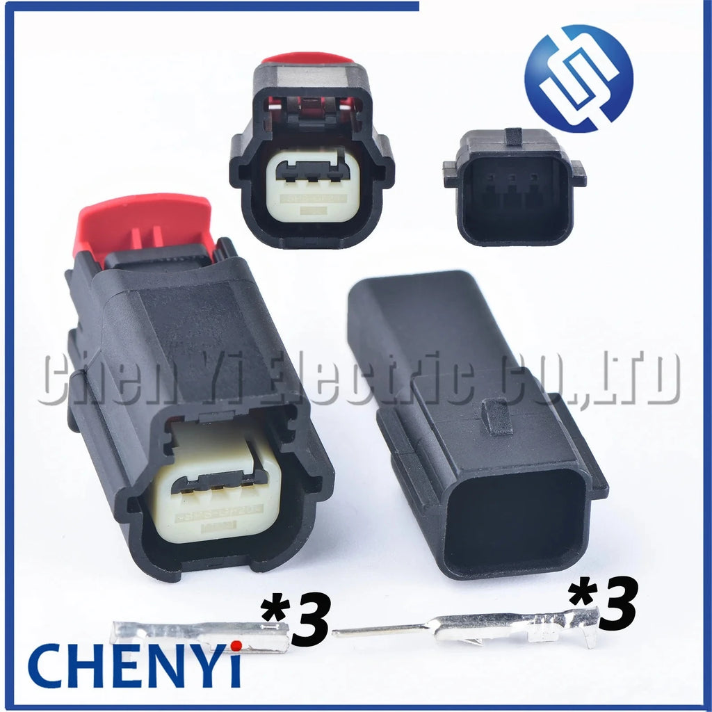 3 Pin auto waterproof connector Car reversing radar harness plug 31404-3110 13394368 13295029 13368131 13242365 For Ford Toyota