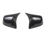 Carbon Fiber Gloss Black Finished Replacement Shell Rearview Mirror Covers Fit For Tesla Model 3 Y Door Side Mirror Caps amabili