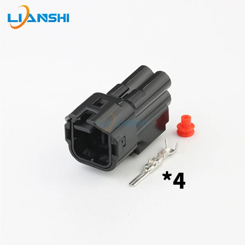 6187-4441/6180-4181 Automotive oxygen sensor plug 4-hole waterproof connector harness modified sheath with terminal