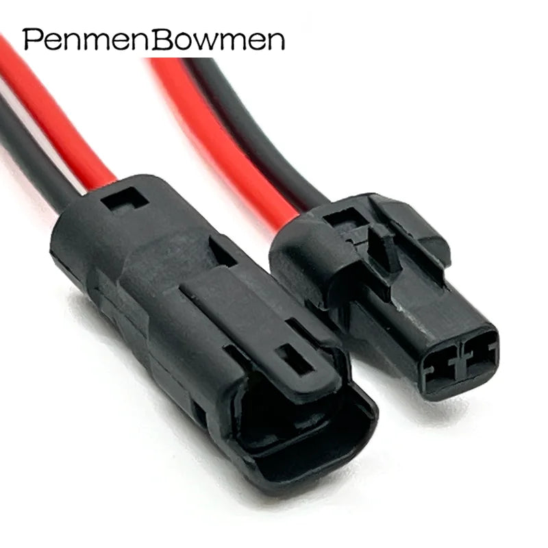 1 Set 2 Pin Car Micro Blind Spot Rear View Mirror Electrical Cable Connectors Wire Harness Plug 52266-0211 52213-0211 For Toyota