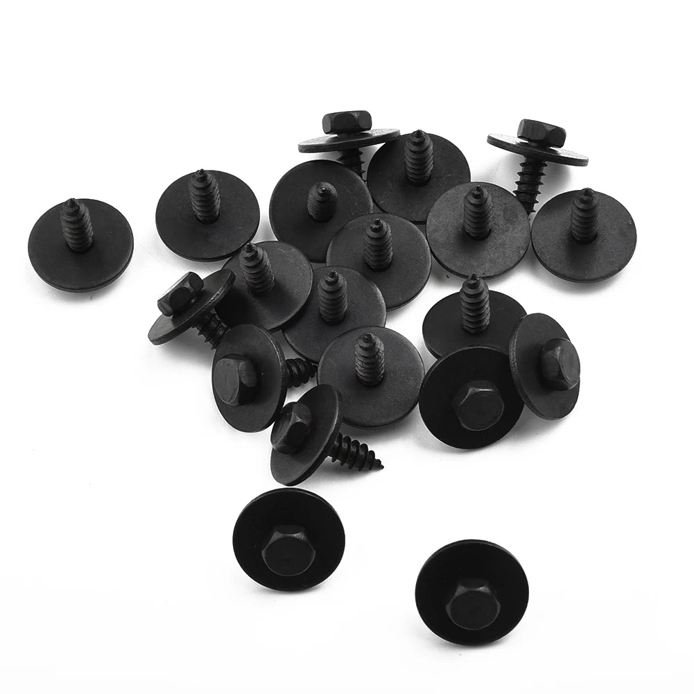 20X Hex Head  Screw Mudguard Liner Air Duct Splash Shield Trim For BMW 07147129160 Splash  Shield Clip Bolt Screw Car Accessorie