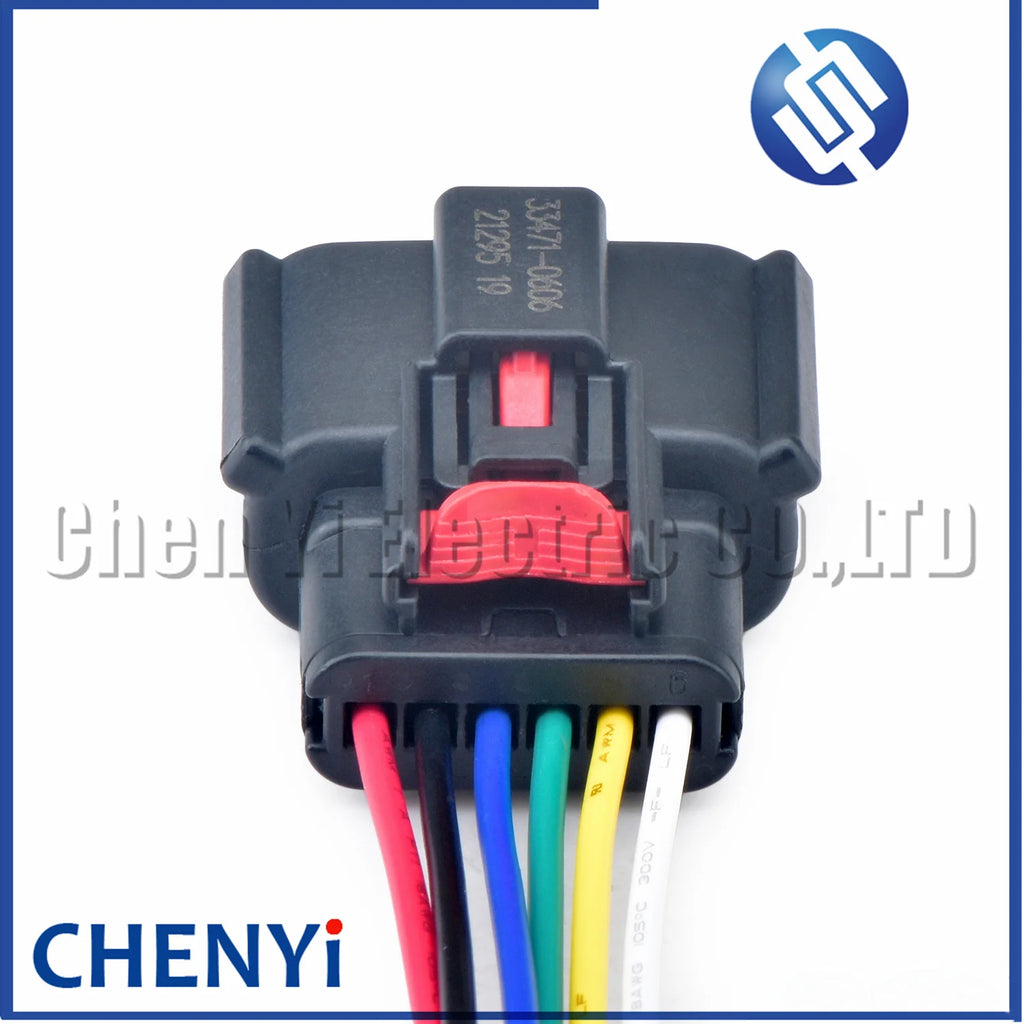 6 Pin 33471-0601 334710651 33471-0616 vehicle speed Accelerator pedal connector Tail Light plug pigtail For Ford Buick Chevrolet