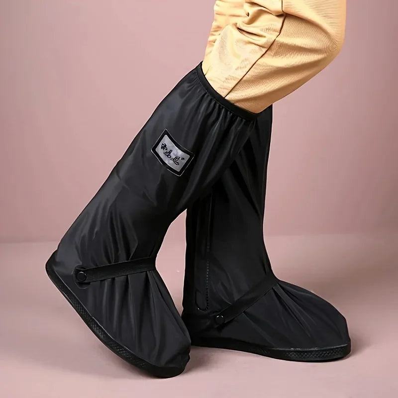 Reusable Motorcycle Scooter Dirt Bike Rain Shoes Cover Non-Slip Boot Covers Unisex Bicycle Shoes Protectors For Rainy Snowy Day